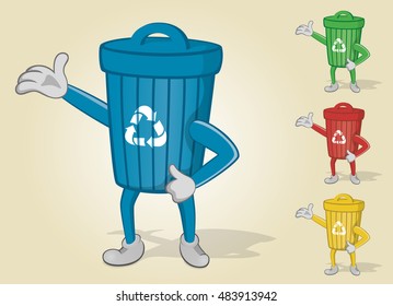 Recycle Bin Presenting Things Above