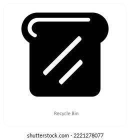 Recycle Bin and recycling icon concept