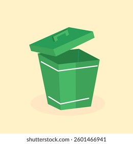 recycle bin Rubbish bin ilustration vector green ilustration 
