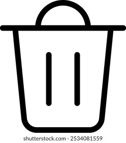 Recycle Bin, Trash Can, Trash Bin, Delete Button, Container, Bin File Vector Illustration