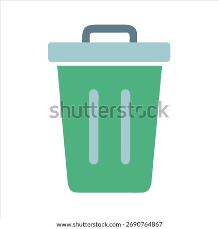 Recycle Bin Trash Can Desktop Empty Delete Icon Illustration
