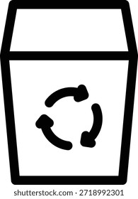 Icono de basura de papelera de reciclaje