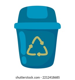 icono de papelera de reciclaje aislado