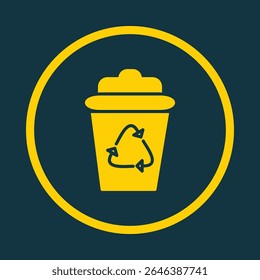 Recycle Bin trendy vector art design perfect amazing design colorful useful illustration.eps
