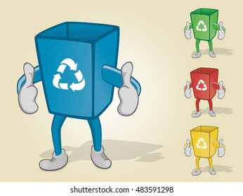 Recycle Bin With Two Thumbs Up