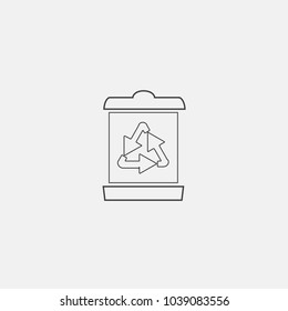 recycle bin vector icon