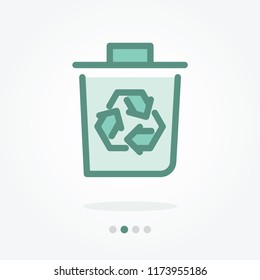 recycle bin vector icon