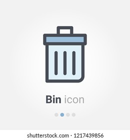 recycle bin vector icon