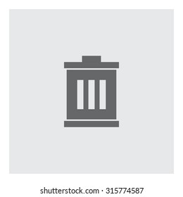 Recycle bin vector icon