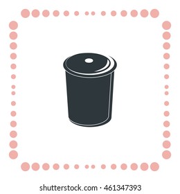 Recycle bin vector icon
