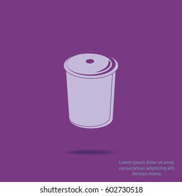 Recycle bin vector icon