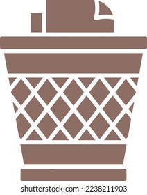 Recycle Bin vector icon. Can be used for printing, mobile and web applications.