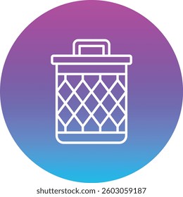 Recycle Bin vector icon. Can be used for printing, mobile and web applications.