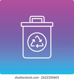 Recycle Bin vector icon. Can be used for printing, mobile and web applications.