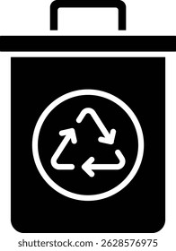 Icono de Vector de la papelera de reciclaje. Se puede utilizar para aplicaciones de impresión, móviles y de Web.