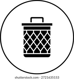 Icono de Vector de la papelera de reciclaje. Se puede utilizar para aplicaciones de impresión, móviles y de Web.