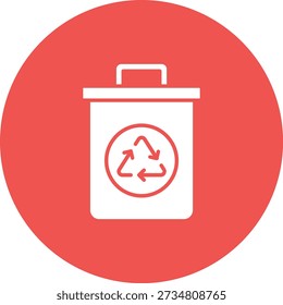 Recycle Bin vector icon. Can be used for printing, mobile and web applications.