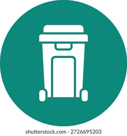 Ilustración de diseño de icono de Vector de papelera de reciclaje