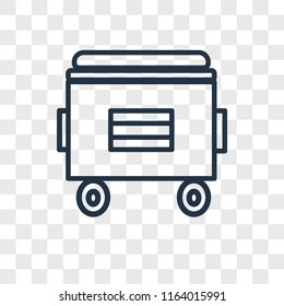 Recycle bin vector icon isolated on transparent background, Recycle bin logo concept