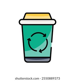 Icono de Vector de papelera de reciclaje