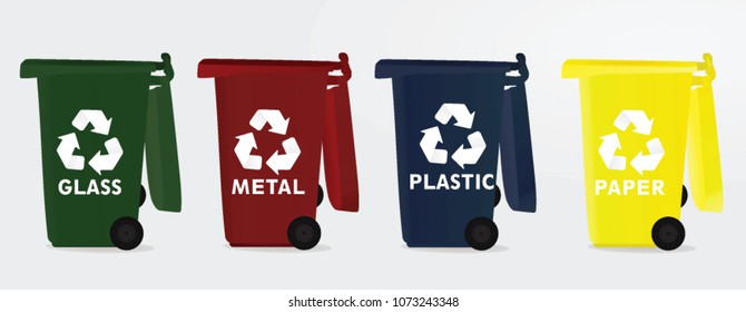 Recycle bin. vector illustration