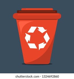 recycle bin vector illustration