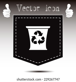Recycle bin Vector illustration 