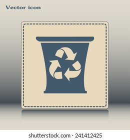 Recycle bin Vector illustration