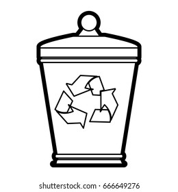 recycle bin vector illustration