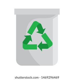 recycle bin waste isolated icon