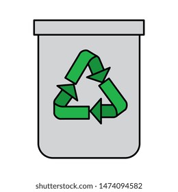 recycle bin waste isolated icon