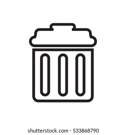 Recycle bin.Garbage icon.Isolated icon vector illustration design