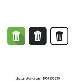 Recycle bins icon and green concept eco recycle icons