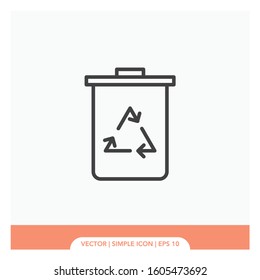 Recycle bins Icon Vector Illustration
