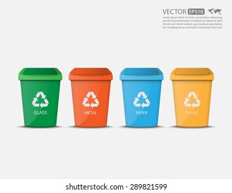Recycle Bins,vector