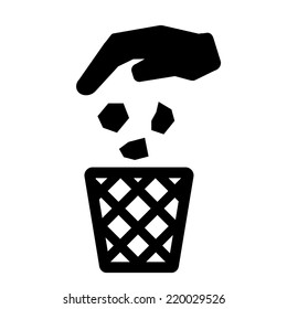 Recycle Bin,Trash Can Icon Symbol Vector