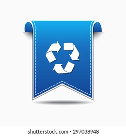 Recycle Blue Vector Icon Design