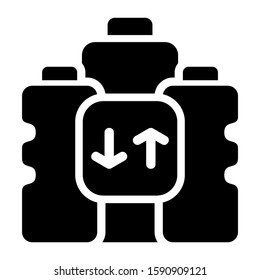 recycle bottle icon isolated sign symbol vector illustration - high quality black style vector icons
