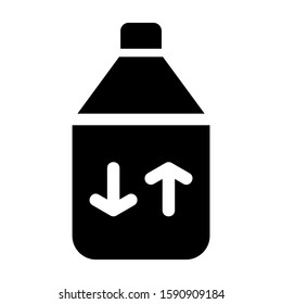recycle bottle icon isolated sign symbol vector illustration - high quality black style vector icons
