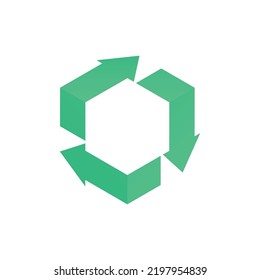 Recycle Box Symbol. Waste Hierarchy (Reuse, Reduce, Recycle) Logo 