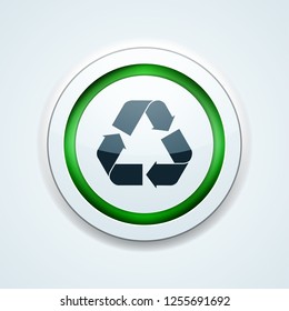 Recycle button illustration