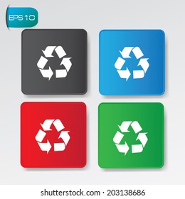 Recycle buttons,vector