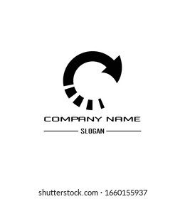 Recycle C Letter Logo Concept