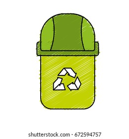 recycle can to protection the ecology of the planet