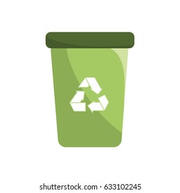recycle can trash to care environment