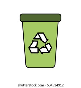 recycle can trash to care environment