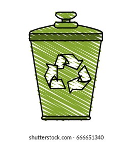 recycle can vector illustration