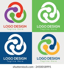 Recycle or Circle Vector Logo Design