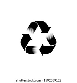 Recycle Classic Icon Symbol Element.
