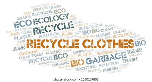 Recycle Clothes word cloud.